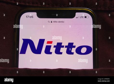 KONSKIE, POLAND - February 22, 2022: Nitto Denko Corporation logo ...