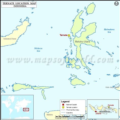 Where is Ternate | Location of Ternate in Indonesia Map