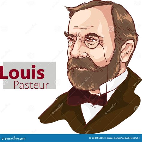 Louis Pasteur Cartoon Portrait, Vector | CartoonDealer.com #157760699