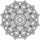 Crazy Mandalas Coloring Pages sketch template