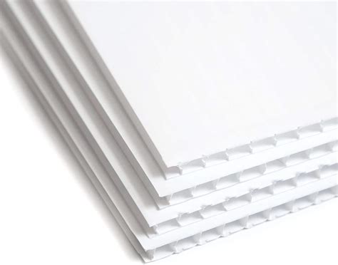 Buy 5 X A1 840x600mm sheets of White Correx plastic fluted sheet ...