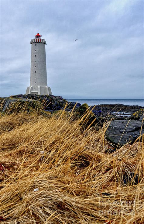 Akranes Lighthouse Photograph by Jeane Vogel - Fine Art America