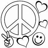Peace Sign 4 Coloring Page  Free Printable Pages For Kids sketch template
