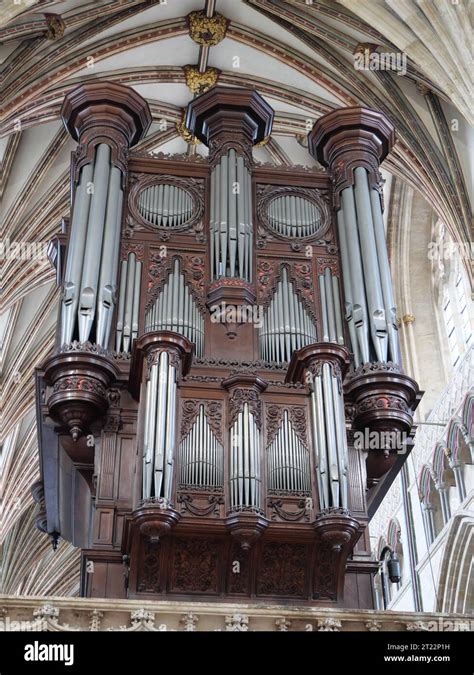 Historic organs in Winchester Cathedral in Hampshire Stock Photo - Alamy