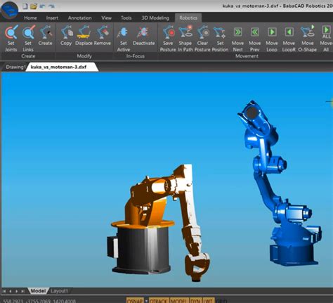 BabaCAD Robotics - Simulation & Control Software