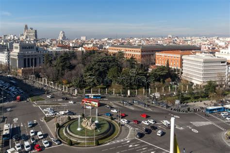 View from the Terrace of Cybele Palace Palacio De Cibeles, Madrid ...