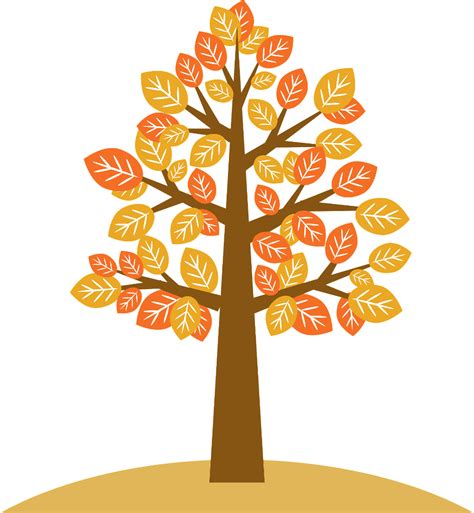 Tree with autumn leaves clipart. Free download transparent .PNG | Leaf clipart, Autumn leaves ...