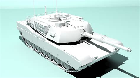 M1 Abrams (American Main Battle Tank) Free 3D Model - .3ds .max - Free3D