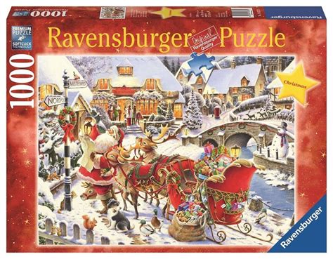 Ravensburger Puzzles Vintage Santa Puzzle 1000 Piece Puzzles Christmas Gift New #Ravensburger ...