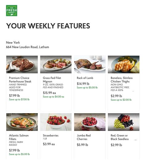 The Fresh Market Weekly Specials Jan 22 – Jan 28, 2020