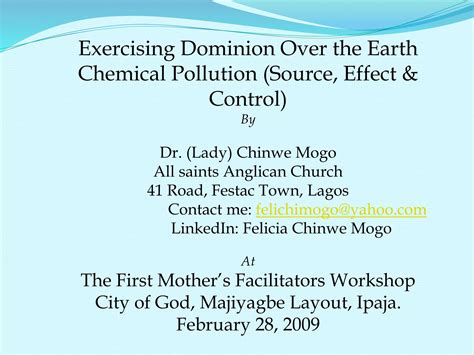 Chemical Pollution- prevention and awareness | PPT