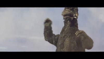 Godzilla's Dropkick on Make a GIF