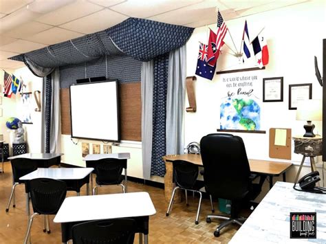 Fabric decorations in classroom in 2020 | World history classroom ...