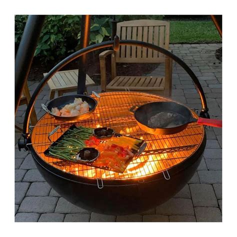 Cowboy Cauldron "The Dude" 24-Inch Diameter Steel Cauldron Fire Pit w/