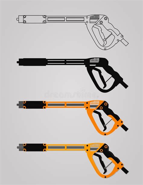 Pressure washing wand stock vector. Illustration of cleaning - 55037176