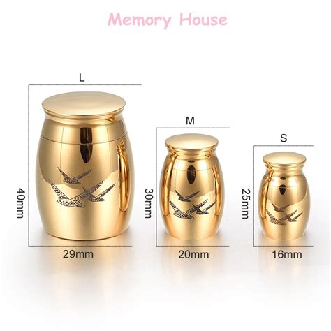 New Cremation Container Stainless Steel Cremation Urn, Adult Human Funeral Urns,Shiny Silver ...