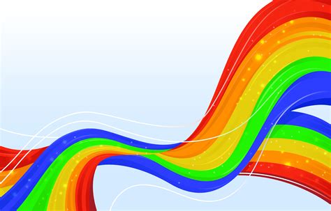 Rainbow Wave with Blue Background 1953798 Vector Art at Vecteezy