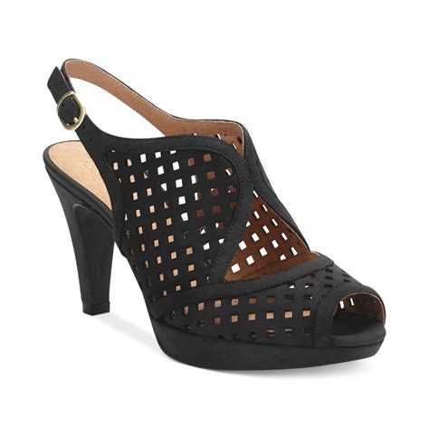 Clarks Artisan By Womens Shoes Wessex Shay Platform Sandals in Black - Lyst