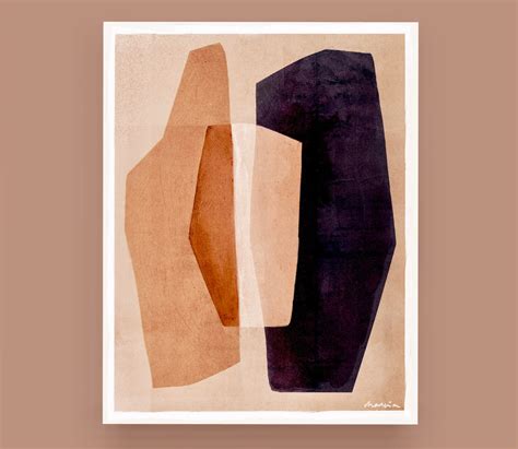 Abstract Art Print Together One - Etsy