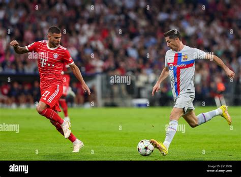 Robert Lewandowski of FC Barcelona during the UEFA Champions League ...