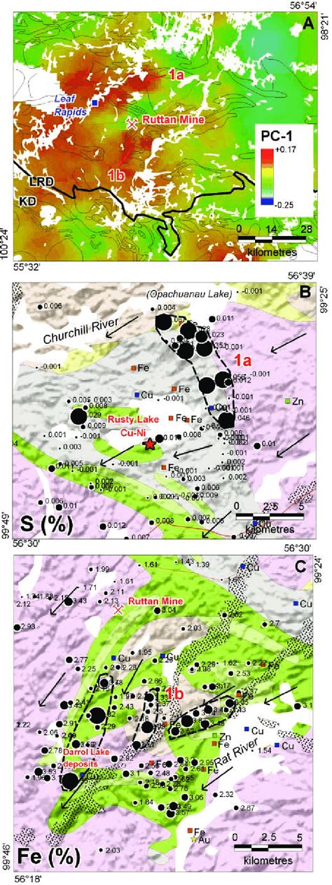 Till geochemistry maps for the | Download Scientific Diagram