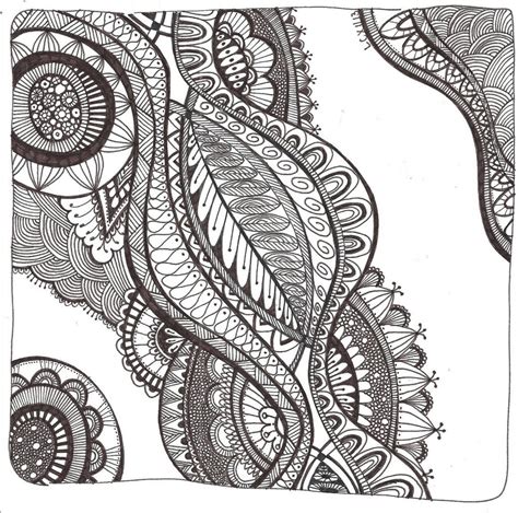 Free Printable Zentangle Coloring Pages for Adults