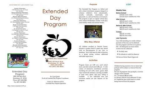 Extended Day Program - Osceola County School District