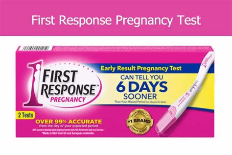 First Response Pregnancy Test - The Earliest Pregnancy Test