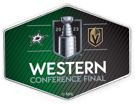 2023 NHL Western Conference Match Up Pin - Knights vs. Stars