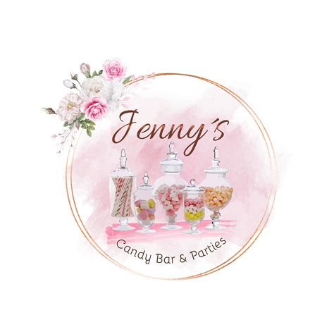 Candy Bar Logo Design Apothecary Candy Jar Logo Sweet Treats - Etsy