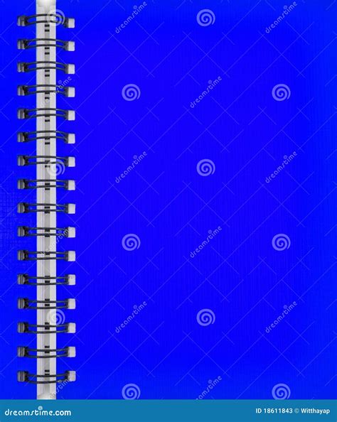 Blue notebook stock image. Image of curl, line, business - 18611843