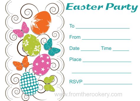 Free Printable Easter Party Invitations