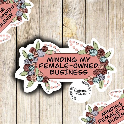 Woman Power Sticker l Woman Owned Business Stickers l | Etsy