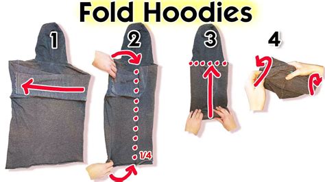 3 Clever Ways to Fold Hoodies (and Save Space) - YouTube | Packing hacks clothes, Folding ...