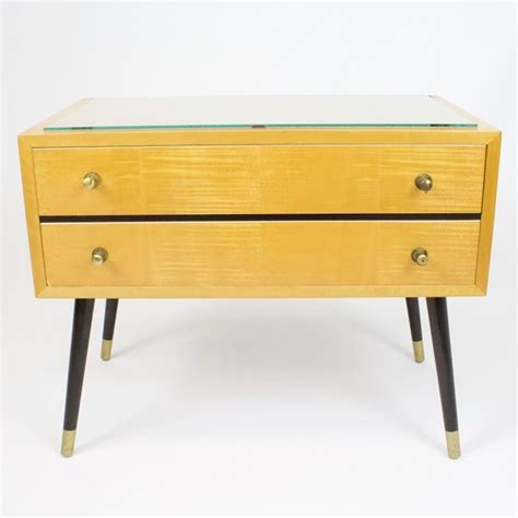 Pair of 1960s bedside tables - The Hoarde | Bedside table, Furniture restoration, Drawer handles