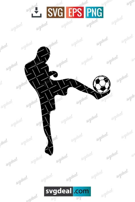 Free Soccer Player Svg - SVGDeal.com