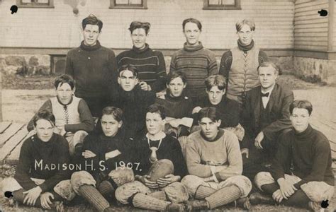 Madison High School Football Team Wisconsin Postcard