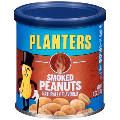 PLANTERS® Smoked Peanuts 6 oz can - PLANTERS® Brand