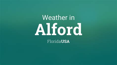 Weather for Alford, Florida, USA