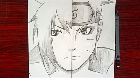 How to Draw Naruto vs Sasuke | Anime sketch - YouTube