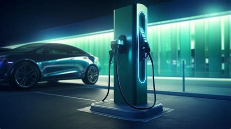 Premium AI Image | electric car on charging station