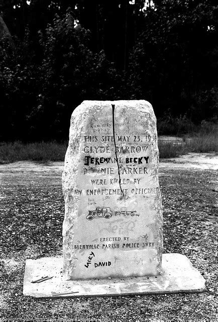 Bonnie and Clyde's grave in Gibsland LA | Flickr - Photo Sharing!