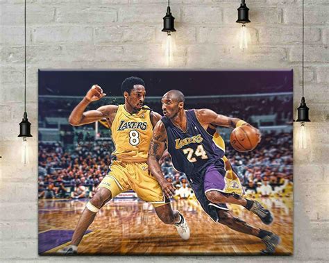 Kobe Bryant LA Lakers , Los Angeles Lakers Wall Art, NBA Basketball ...