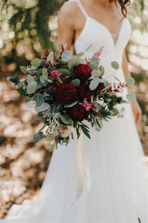 Wedding Bouquet Burgundy