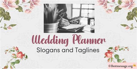 25+ Wedding Planner Slogans and Wedding Taglines