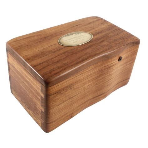 Classic Fine Wooden Cremation Ashes Caskets - The Avondale (Solid Teak ...