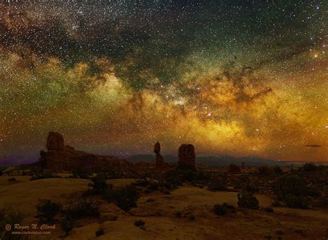 The Milky Way Rises Over Balanced Rock, Arches National Park | Arches national park, National ...