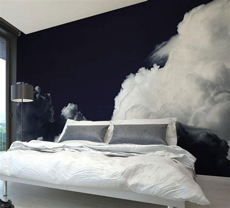 Dark Clouds Wall Mural | Bedroom murals, Bedroom design, Wall decor bedroom