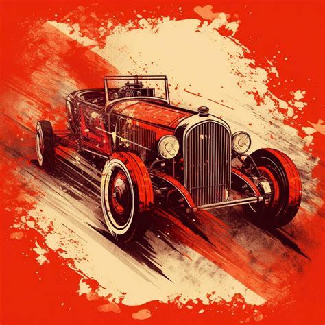 hot rod racer poster illustration 29322145 Stock Photo at Vecteezy