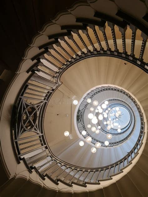 Cecil Brewer Staircase, London Stock Image - Image of estate, design ...